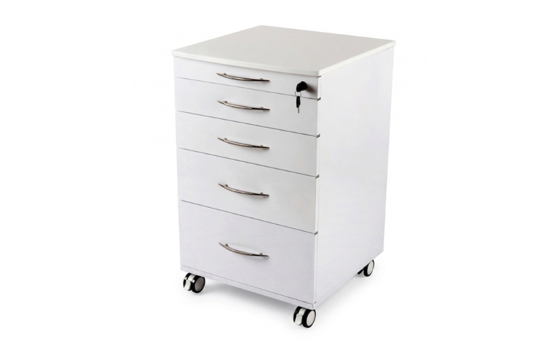 Carrito dental DTX-UM-550 vista general — 5 cajones