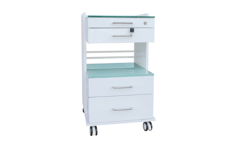 Carrito dental DTX-UM-560 vista general — doble encimera