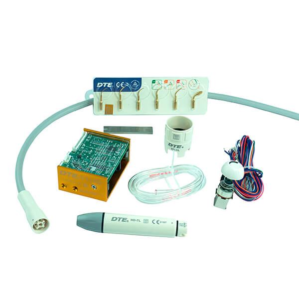 Kit d'ultrasons DTE V3 LED à intégrer dans le fauteuil dentaire avec carte de circuit imprimé de commande, pièce à main avec lumière et cordon