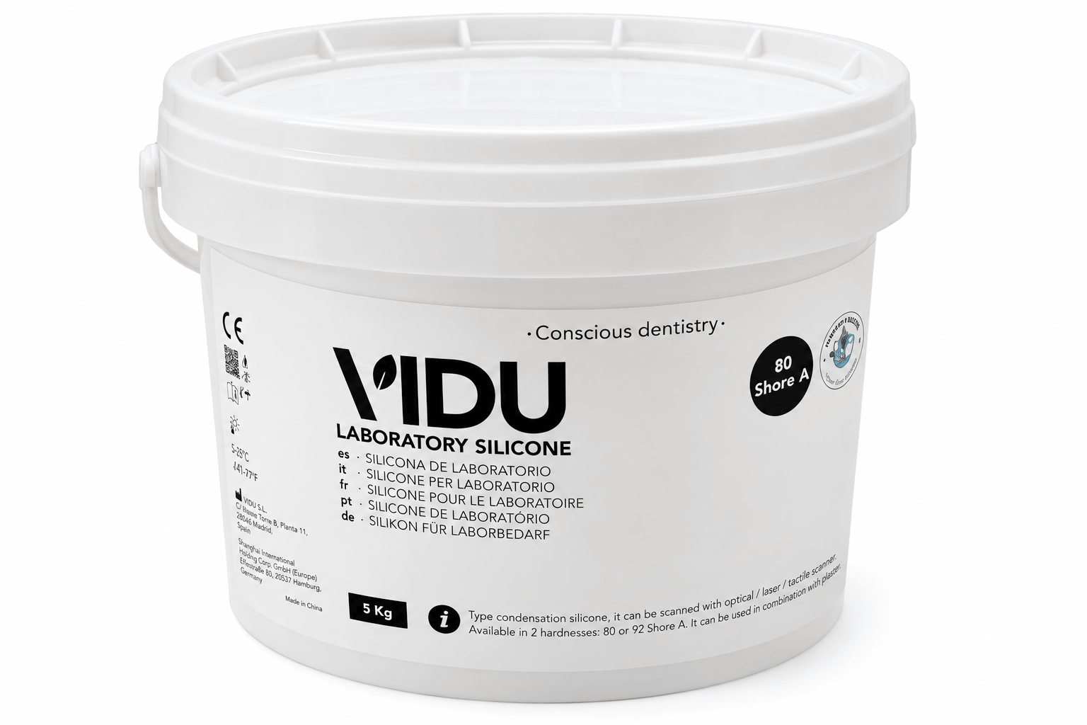 Silicona de laboratorio vidu