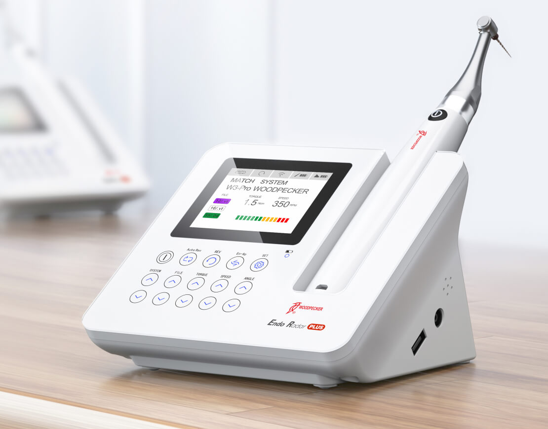Función combinada del Endo Radar Plus con localizador de ápices y motor endodóntico integrados