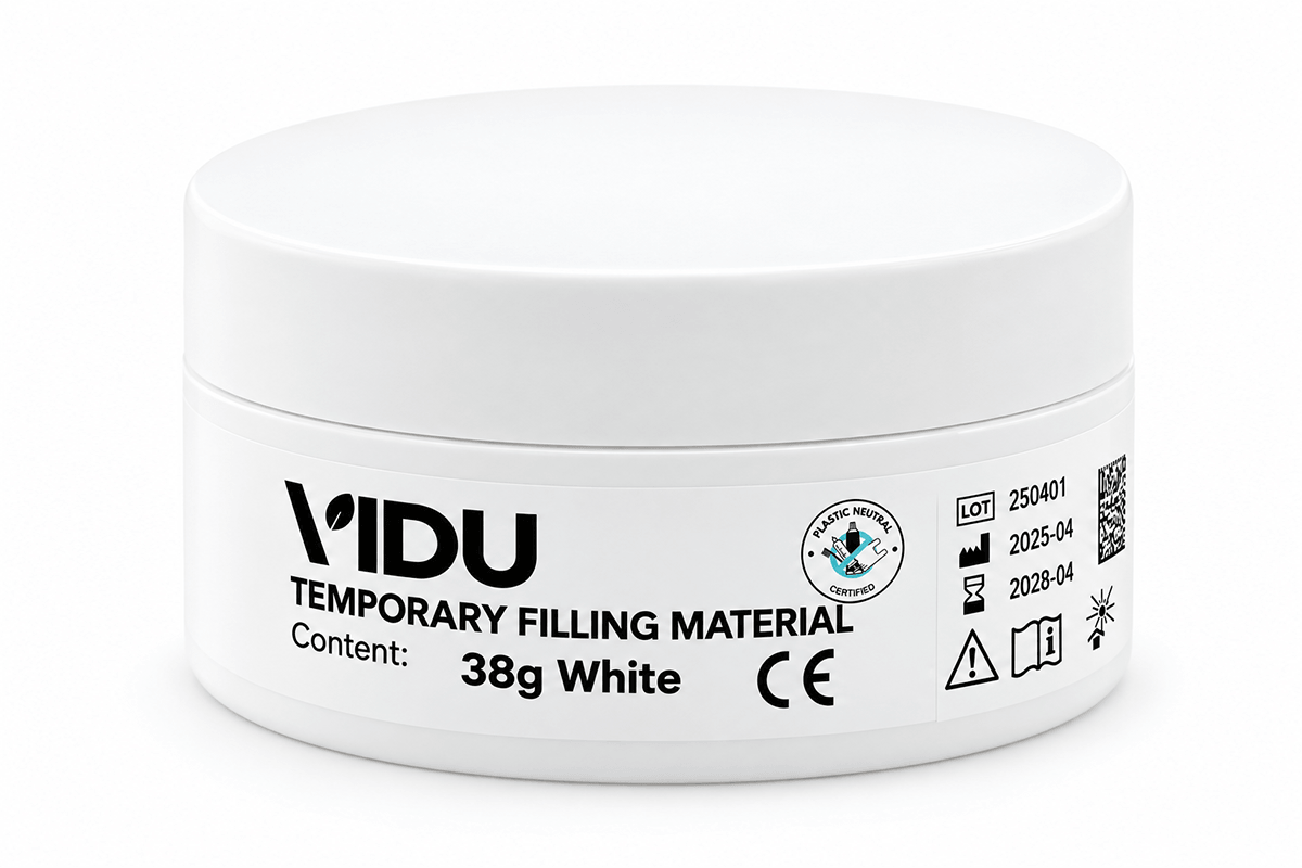 Cemento provisional sin eugenol VIDU 38 gramos