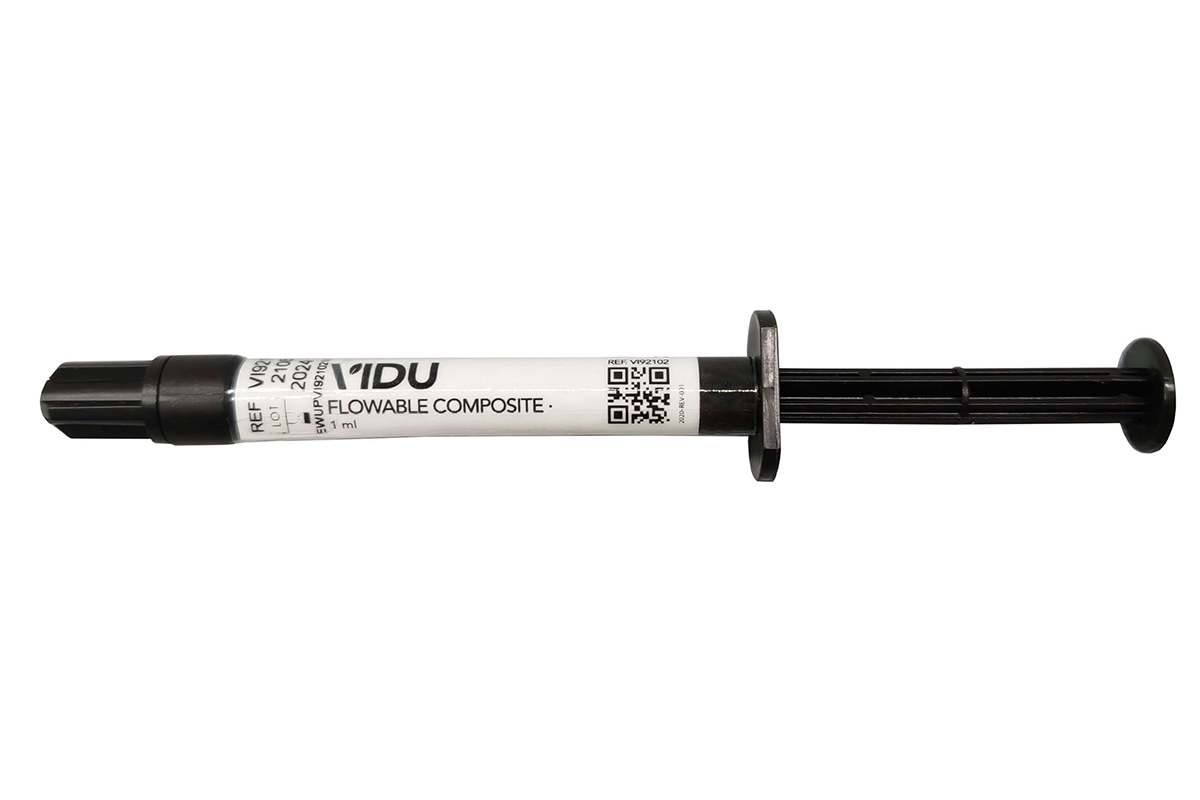Composite fluido nanohibrido VIDU en jeringa tonos A1 y A2
