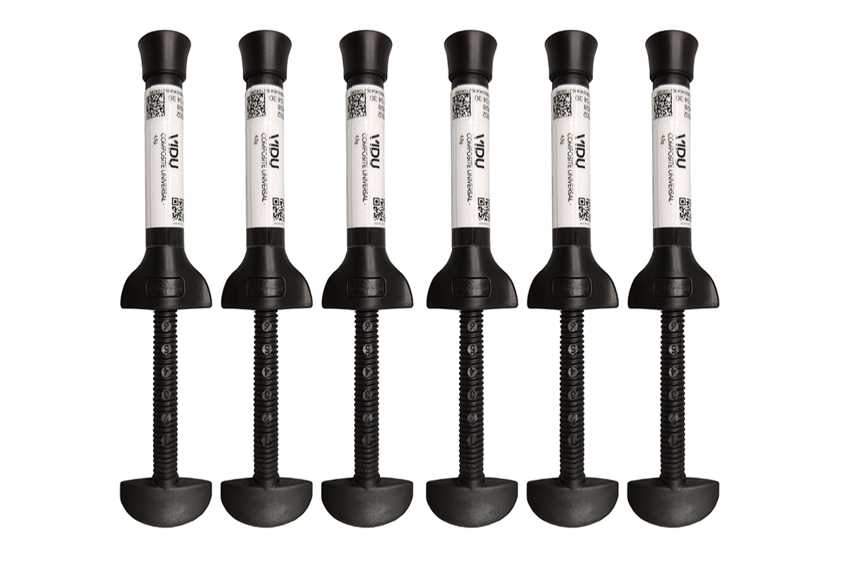 Kit composite microhibrido universal VIDU 6 tonos esenciales jeringas 4.5g
