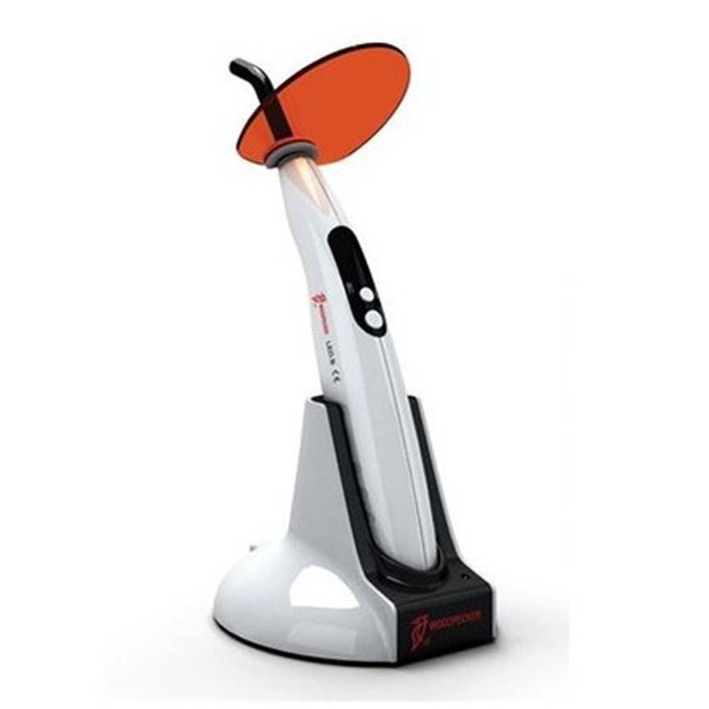 Lámpara de fotocurado inalámbrica Woodpecker LED B con fibra óptica esterilizable