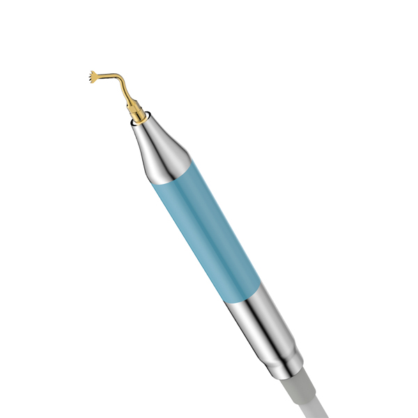 Corte micrométrico realizado com o Woodpecker Surgic Touch LED em cirurgia óssea minimamente invasiva